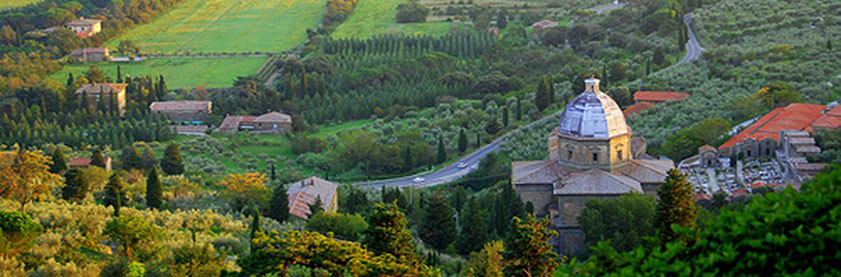 Veduta di Cortona in Toscana: casa vacanza a cortona